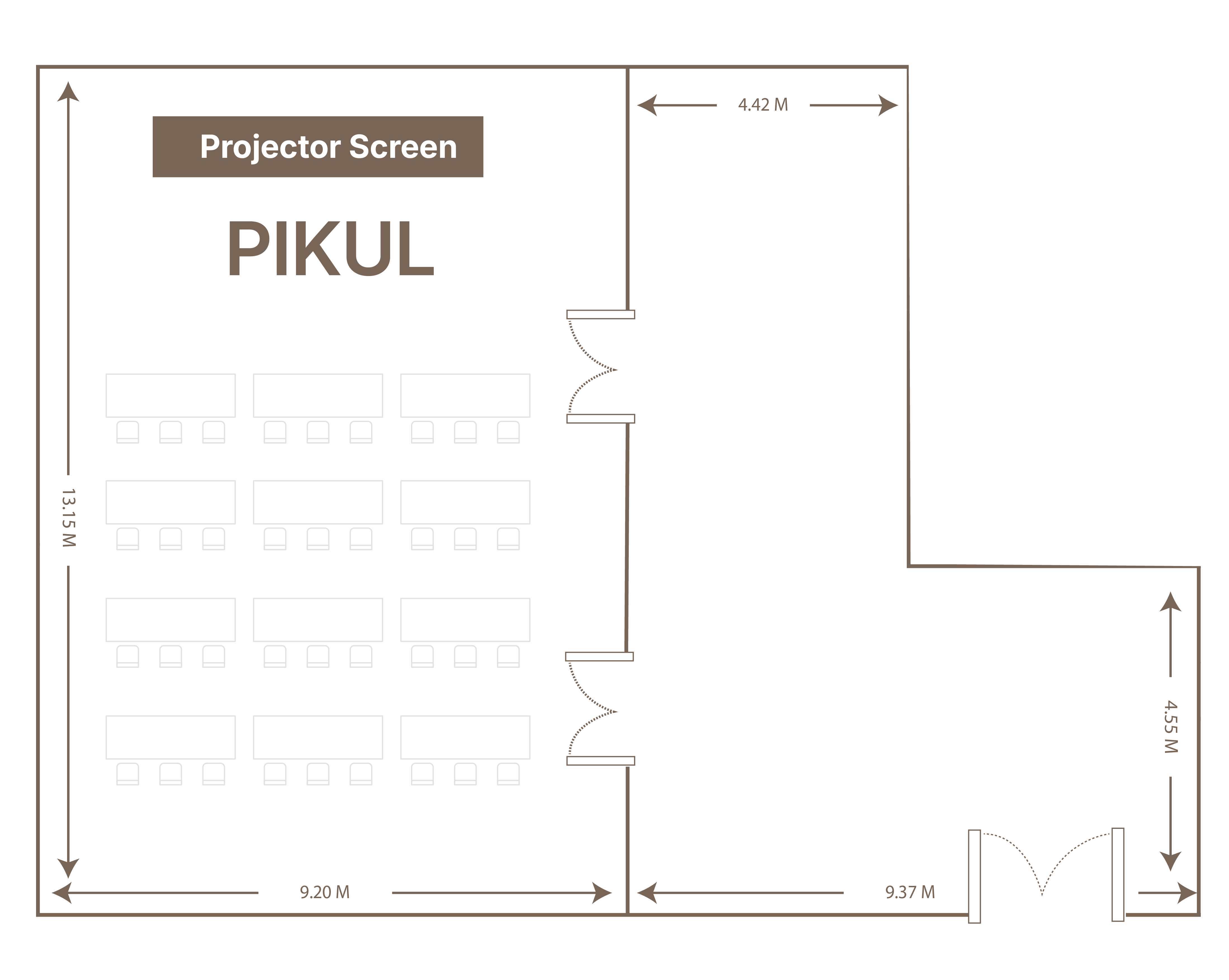 ห้องพิกุล Floor Plan