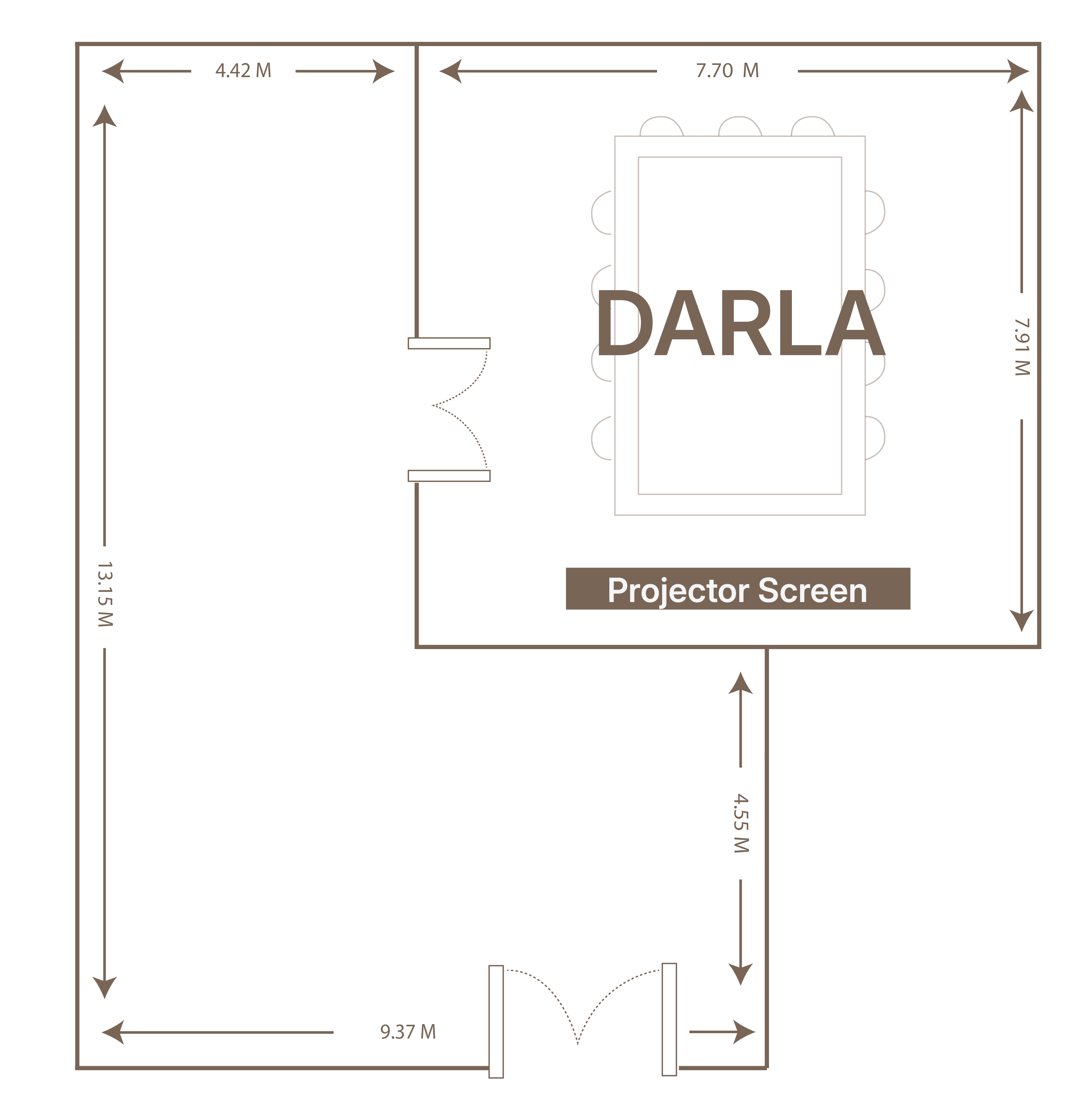 ห้องดาหลา Floor Plan